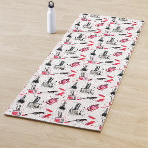 Tapis De Yoga Motif de vernis à ongles d'aquarelle