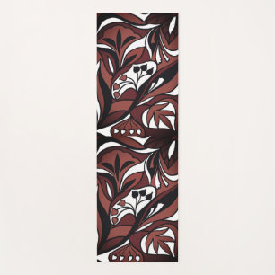 Tapis De Yoga Motif décoratif en chocolat