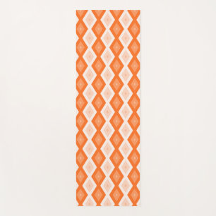 Tapis De Yoga Motif diamant orange
