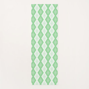 Tapis De Yoga Motif diamant vert pomme