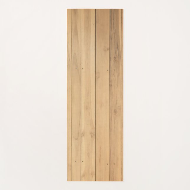Tapis De Yoga Motif en bois. (Devant)