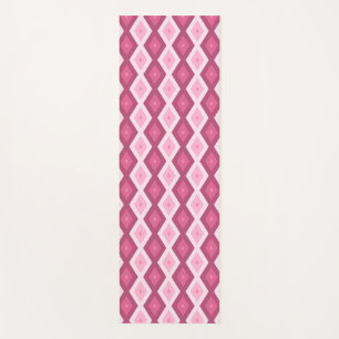 Tapis De Yoga Motif en diamant rose
