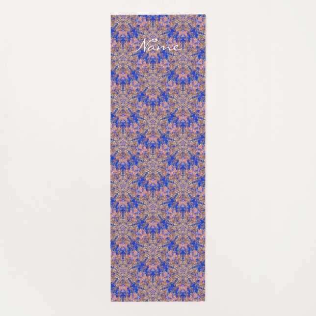 Tapis De Yoga Motif Feuille Star bleu Thunder_Cove (Dos)