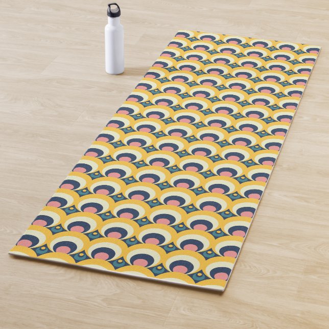 Tapis De Yoga Motif géométrique de cercle (En situation)