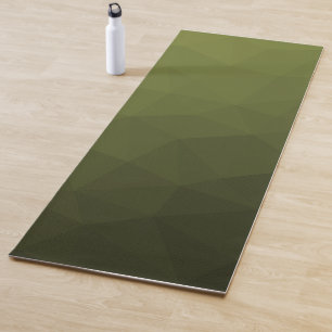 Tapis De Yoga Motif géométrique du maillage vert de l'Armée