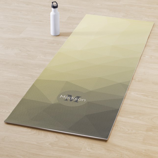 Tapis De Yoga Motif gris clair gris foncé (En situation)