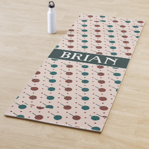 Tapis De Yoga Motif minimal rouge beige d'Halloween