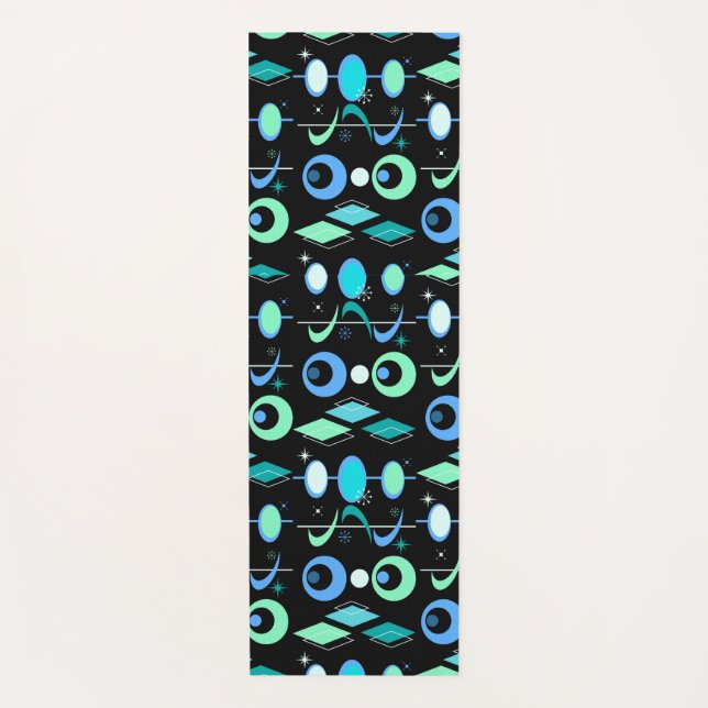 Tapis De Yoga Motif moderne du milieu du siècle (Devant)