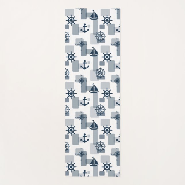 Tapis De Yoga Motif nautique (Devant)