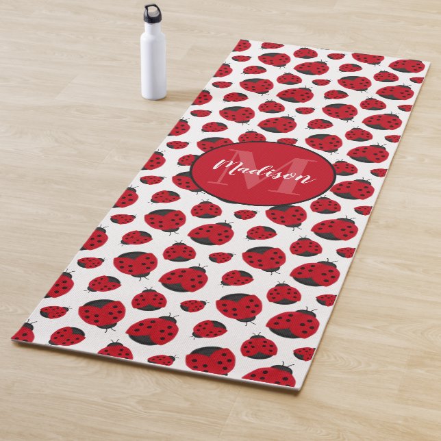 Tapis De Yoga Motif Red Ladybug personnalisé (En situation)