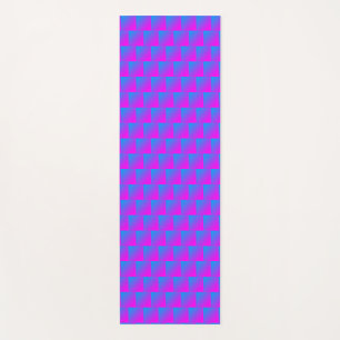 Tapis De Yoga Motif rose bleu pourpre Chèques 4Nicky