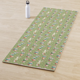 Tapis De Yoga Motif vert d'étape de fleur de désert
