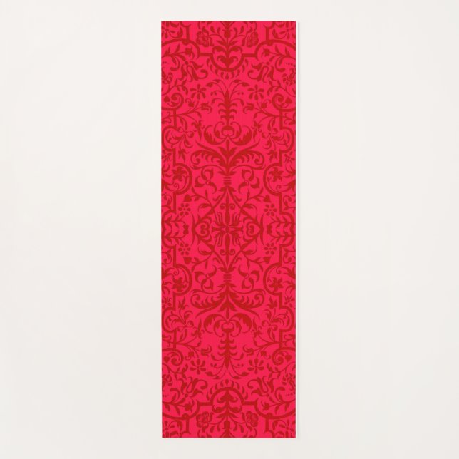Tapis De Yoga Motif victorien rouge (Devant)