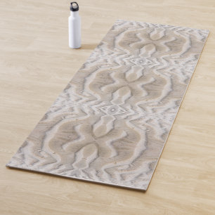 Tapis De Yoga Motifs ondulés sur une plage de sable