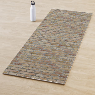 Tapis De Yoga Mur de briques brunes un motif original