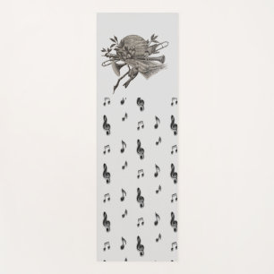 Tapis De Yoga Musique Lover Vintage Band Instruments Notes music