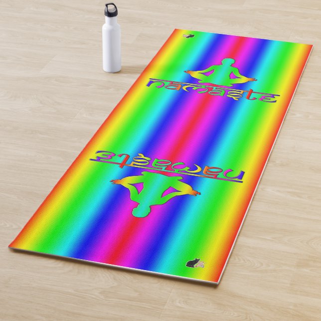 Tapis De Yoga Namaste Rainbow Intentions (En situation)