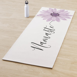Tapis De Yoga Namaste Script Purple Fleur Pierre Yoga Mat
