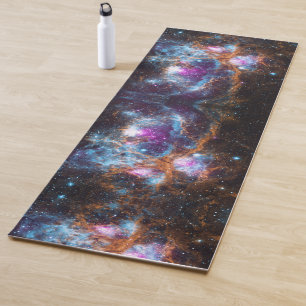 Tapis De Yoga Nebula au homard - Pays d'hiver cosmique