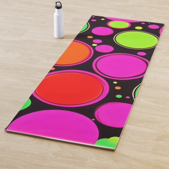 Tapis De Yoga Neon Dot (En situation)