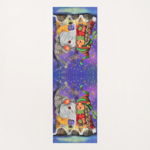 Tapis De Yoga Noël Joyeux deux filles