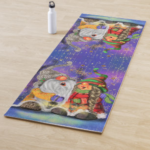 Tapis De Yoga Noël Yoga Mat Joyeux Gnomes de famille