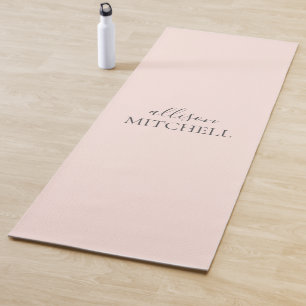 Tapis De Yoga Nom d'écriture minimaliste moderne