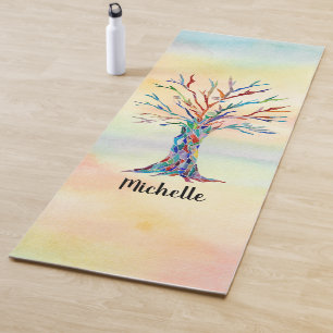 Tapis De Yoga Nom Monogramme Arbre de    LifeYoga Mat
