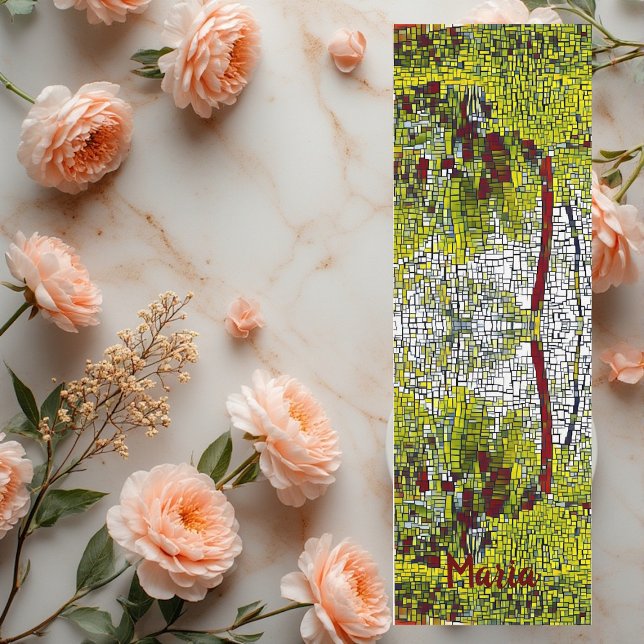 Tapis De Yoga Nom personnalisé Bambou Art Méditation Yoga Mat (Personalized Name Bamboo Art Meditation Yoga Mat)