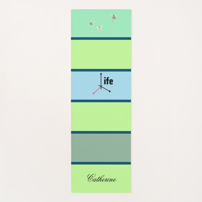 Tapis De Yoga Nom personnalisé écologique moderne (Devant)