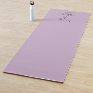 Tapis De Yoga Nom personnalisé Février iris Fleur de naissance