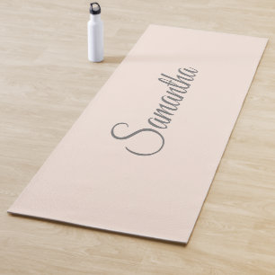 Tapis De Yoga Nom rose vif moderne Yoga Mat