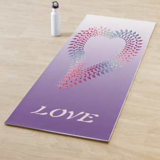 Tapis De Yoga Notes musicales Créer un coeur