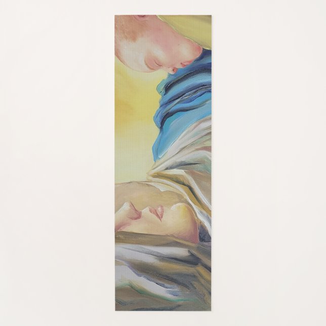 Tapis De Yoga Notre Dame du Silence tenant le bébé Jésus (Devant)