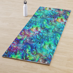 Tapis De Yoga Nouvelle-Zélande Abalone Paua Shell Motif 1