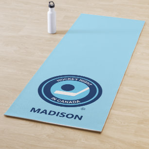 Tapis De Yoga Nuit de hockey au Canada Logo rétro