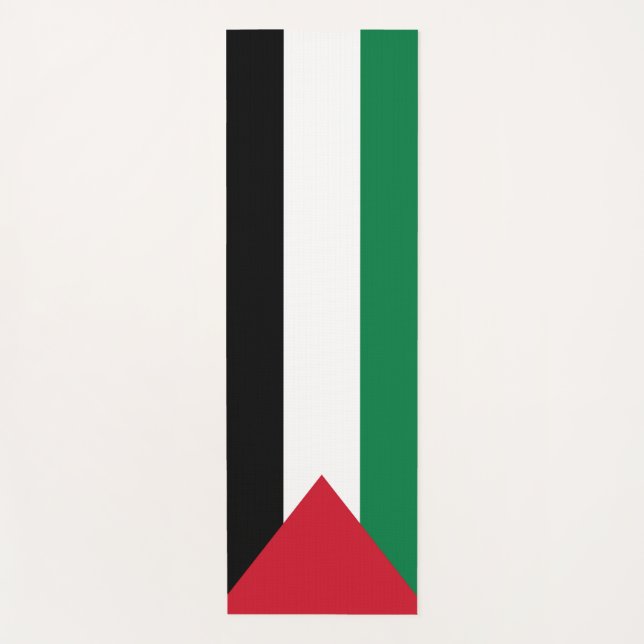 Tapis De Yoga officiellement le drapeau de l'État de Palestine (Devant)