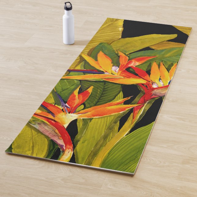 Tapis De Yoga Oiseau du Paradis (En situation)