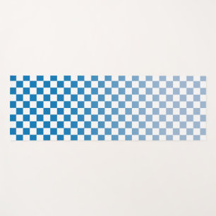 Tapis De Yoga Ombré bleu foncé À damiers Motif