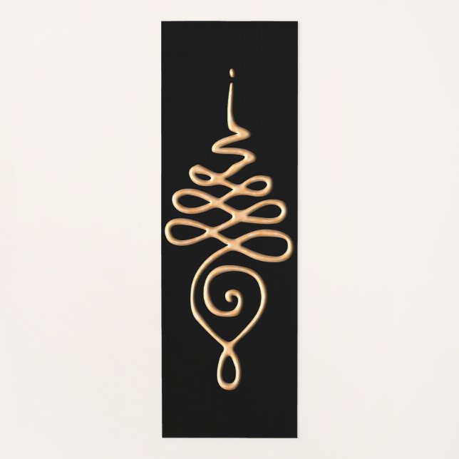 Tapis De Yoga Or Unalome  (Devant)
