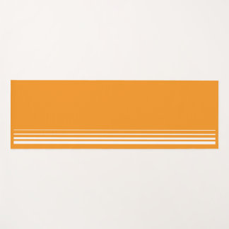 tapis de yoga orange et gris