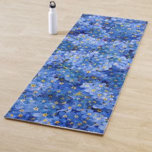 Tapis De Yoga Oublie-moi pas Motif de fleurs