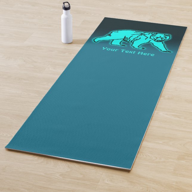 Tapis De Yoga Ours bleu Kodiak (En situation)