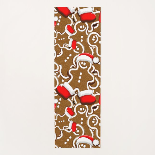 Tapis De Yoga Pain d'épices homme Noël Père Noël (Devant)