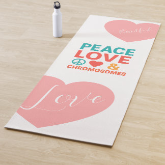 Tapis De Yoga Paix, Amour et Chromosomes | Trisomie 21