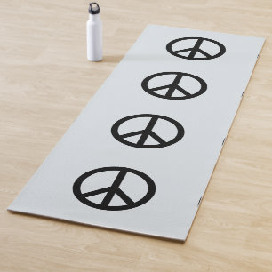 TAPIS DE YOGA PAIX SIGNER YOGA MASSE BLEUE