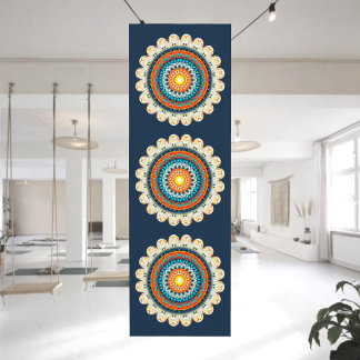 Tapis De Yoga Pale Yellow Orange Mandala Yoga Mat