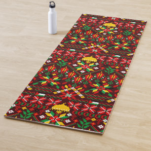 Tapis De Yoga Palestine Tatreez Broderie traditionnelle