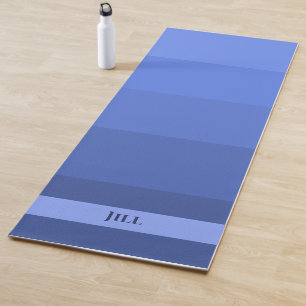 Tapis De Yoga Palette Bleue 2 Côtés Design Yoga Mat