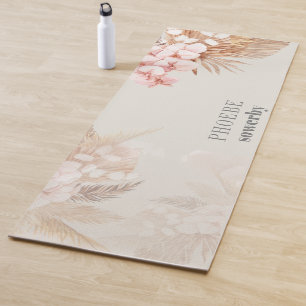 Tapis De Yoga Pampas Grass Bridal Shower Floral Terracotta